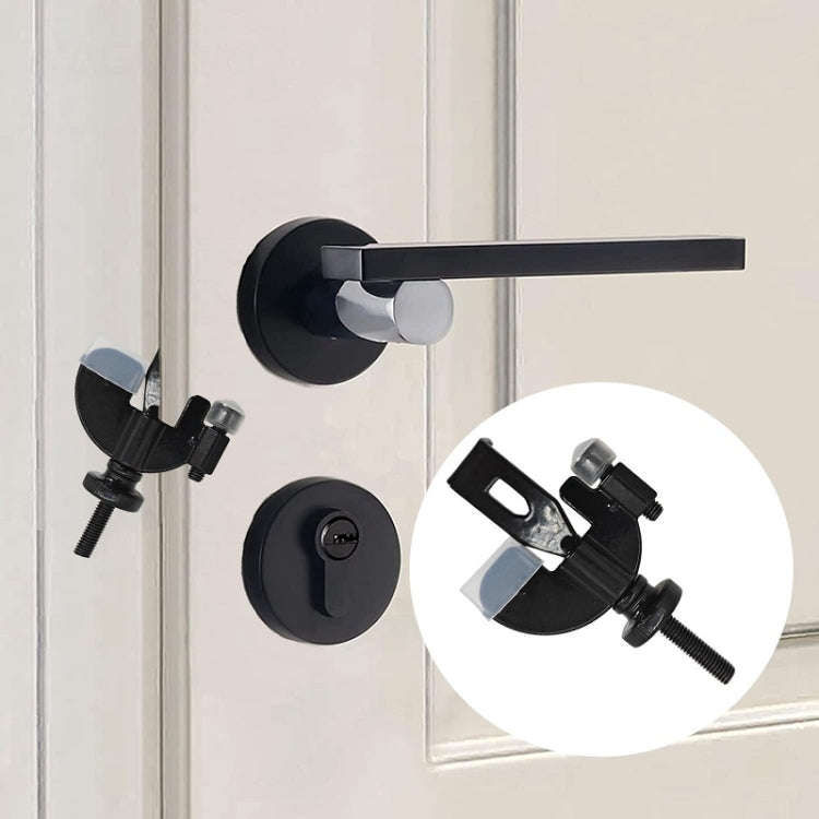 Household Anti-Theft Door Stopper Portable Anti-Pervert Device, Color: Adjustable Gold With Cover