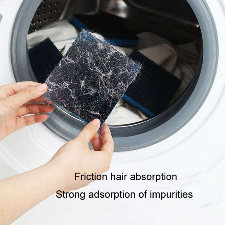 Washing Machine Sticky Hair Remover Cleaning Filter Anti-Sticky Suction Hair Piece(Blue Black)