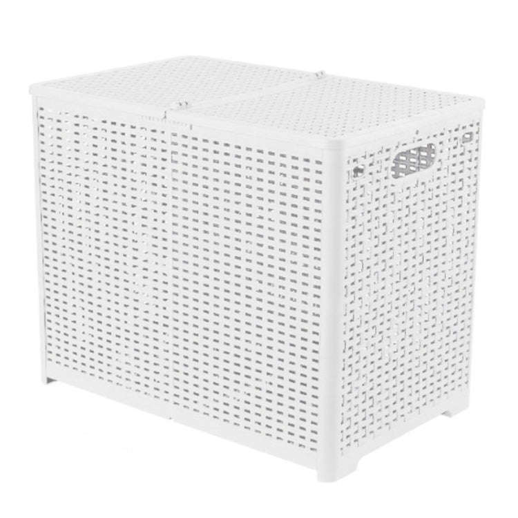 Foldable Dirty Clothes Basket Wall Mounted Bathroom Dirty Clothes Storage Frame Plastic Laundry B...