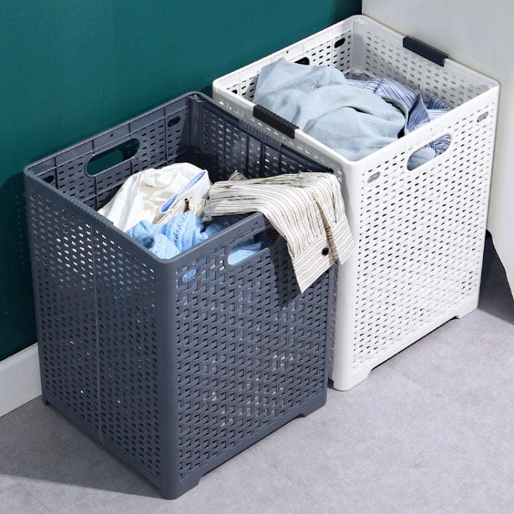 Foldable Dirty Clothes Basket Wall Mounted Bathroom Dirty Clothes Storage Frame Plastic Laundry B...