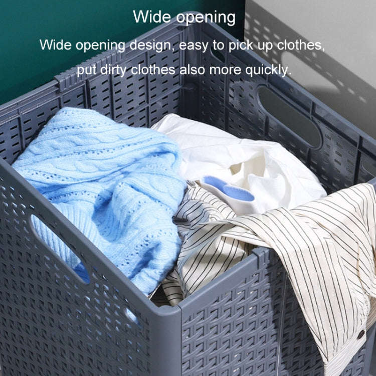 Foldable Dirty Clothes Basket Wall Mounted Bathroom Dirty Clothes Storage Frame Plastic Laundry B...