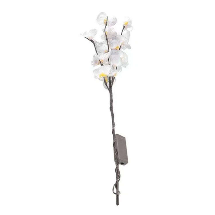 Butterfly Orchid Chandelier Room Bedroom Decoration Vase Lamp(White)