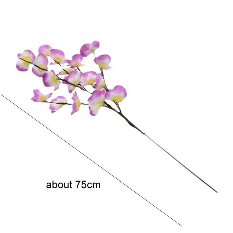 Butterfly Orchid Chandelier Room Bedroom Decoration Vase Lamp(Purple)
