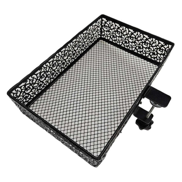 Hidden Under Desk Miscellaneous Storage Basket, Color: Black Fixed