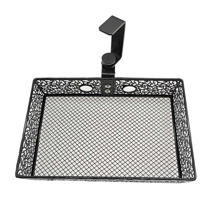 Hidden Under Desk Miscellaneous Storage Basket, Color: Black Rotating