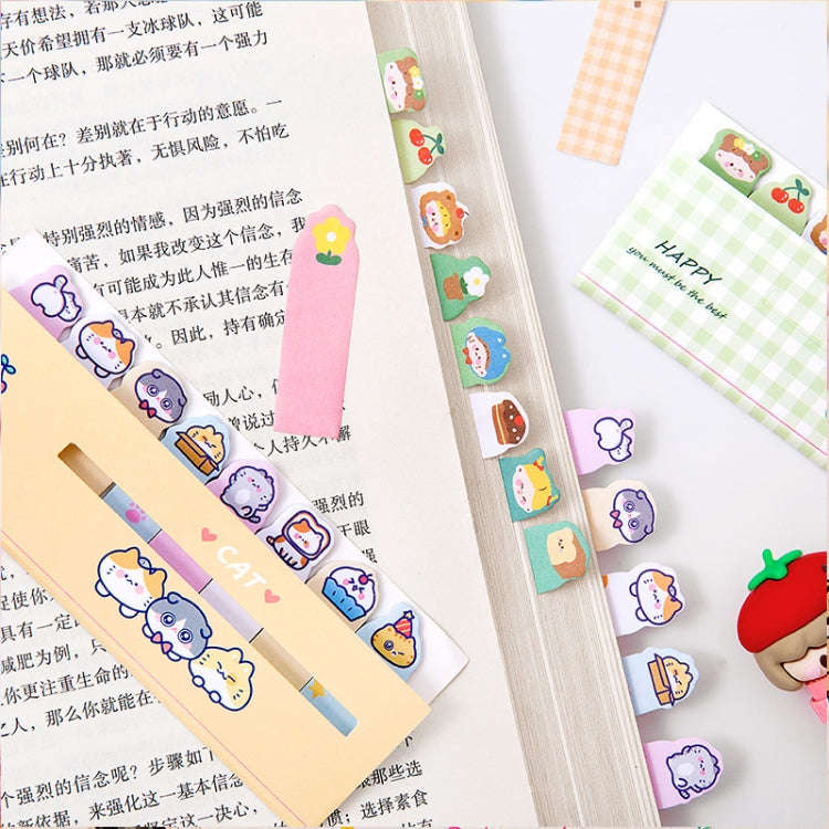 120sheets /Set Kawaii Sticky Tab Note Page Marker Writable and Repositionable File Flags, Spec: F...