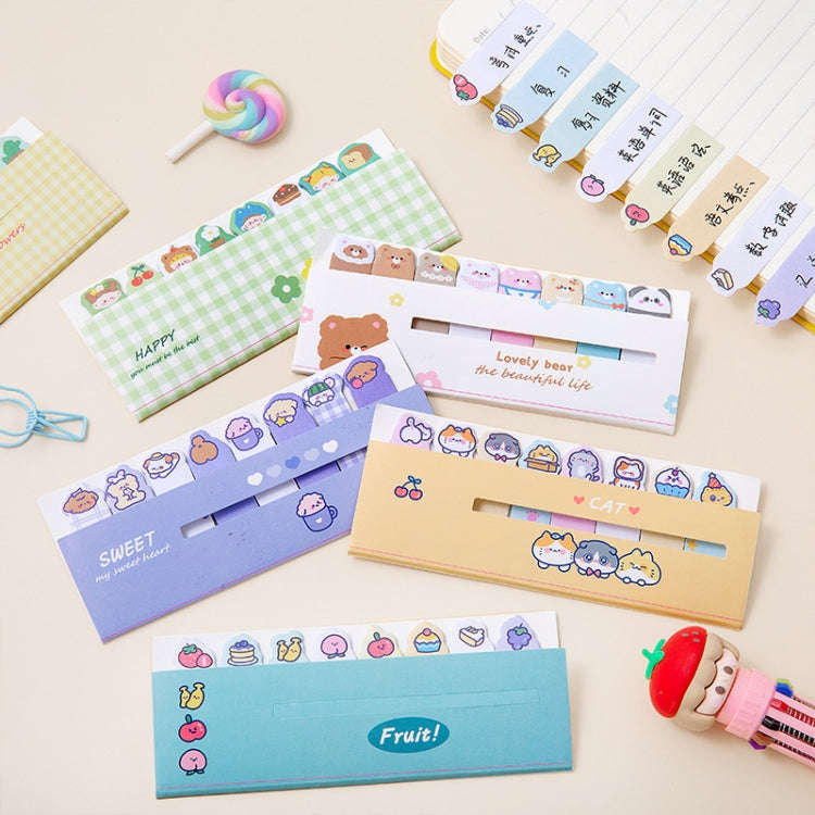 120sheets /Set Kawaii Sticky Tab Note Page Marker Writable and Repositionable File Flags, Spec:  ...