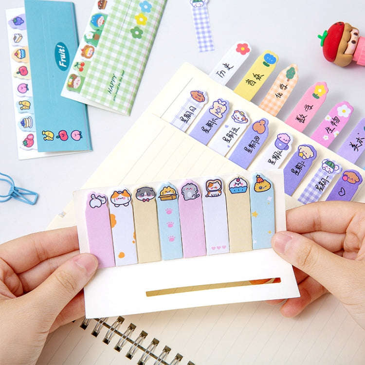 120sheets /Set Kawaii Sticky Tab Note Page Marker Writable and Repositionable File Flags, Spec: F...