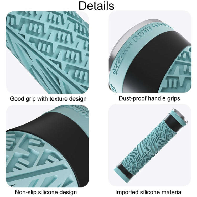 ENLEE E-235151 1pair Silicone Bicycle Covers Mountain Bike Cycling Grips With Handlebar Blocking(...