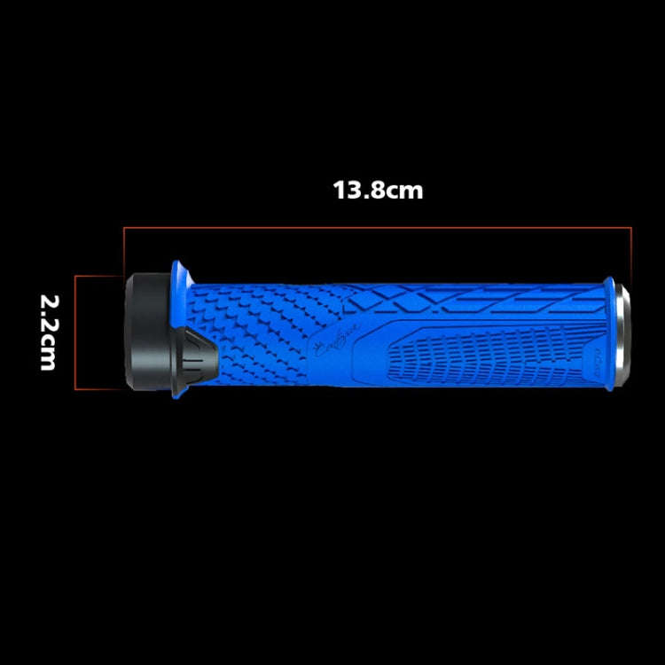 ENLEE 1pair Silicone Bicycle Covers Lockable Cycling Grips With Handlebar Blocking(Green)