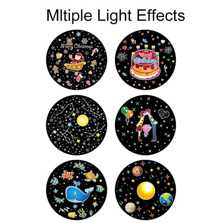 Rotatable Cartoon Atmosphere Projection Lamp Music Night Light, Spec: Plug-in Model(Rabbit)