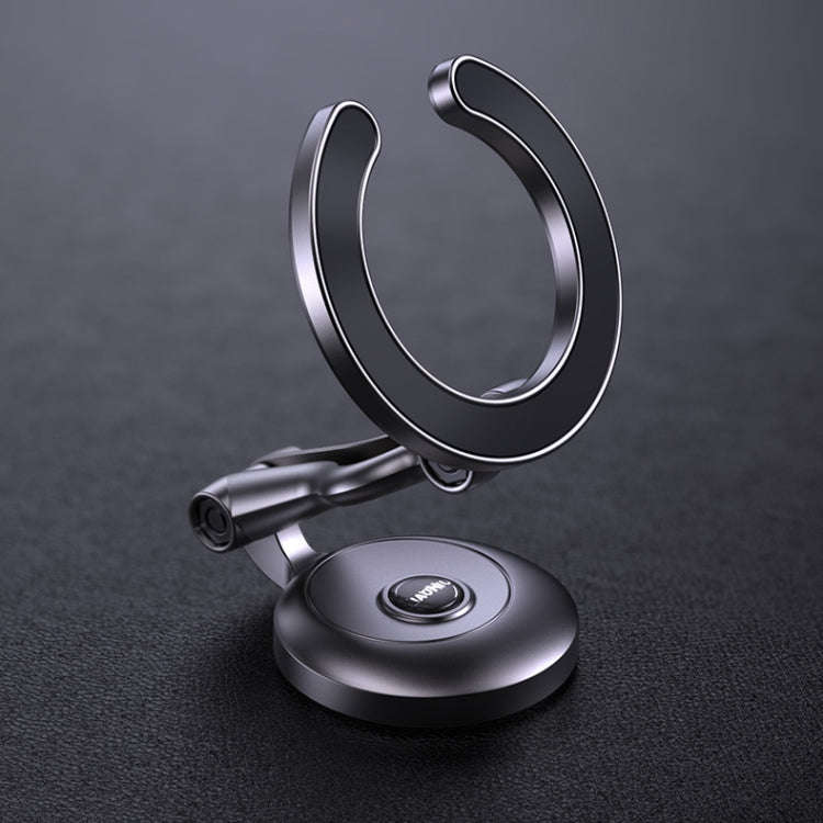Metal Magsafe Magnetic Mobile Phone Folding Holder(Pearl Black)