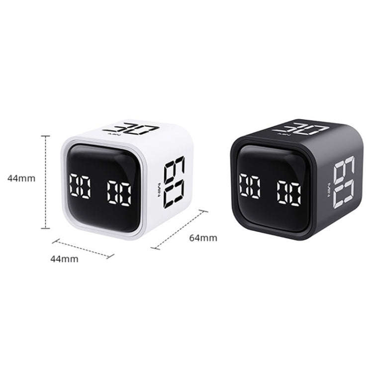 F4 Study Timer Kitchen Cooking Countdown Reminder Multifunctional Digital Alarm Clock(White)