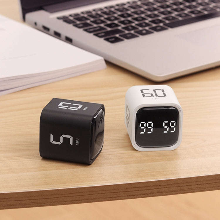 F4 Study Timer Kitchen Cooking Countdown Reminder Multifunctional Digital Alarm Clock(White)