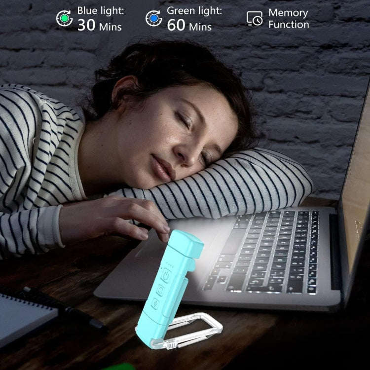USB Charging Portable Detachable Reading Clip Light Rotatable Eye Protection Mini LED Lamp(Blue)