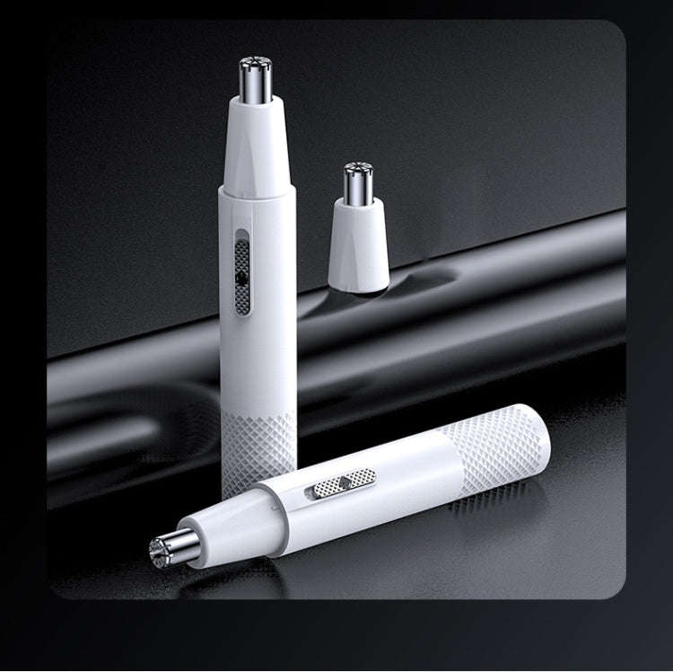 Electric Nose Hair Clipper Rechargeable Washable Portable Travel  Trimmer(White)