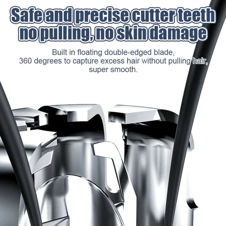 Electric Nose Hair Clipper Rechargeable Washable Portable Travel  Trimmer(Black)
