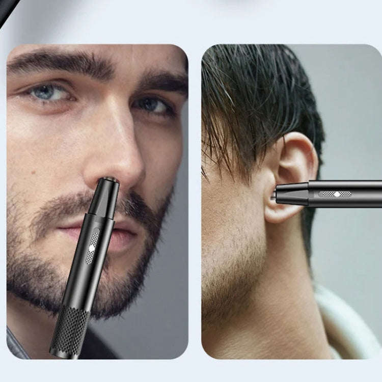 Electric Nose Hair Clipper Rechargeable Washable Portable Travel  Trimmer(Blue)