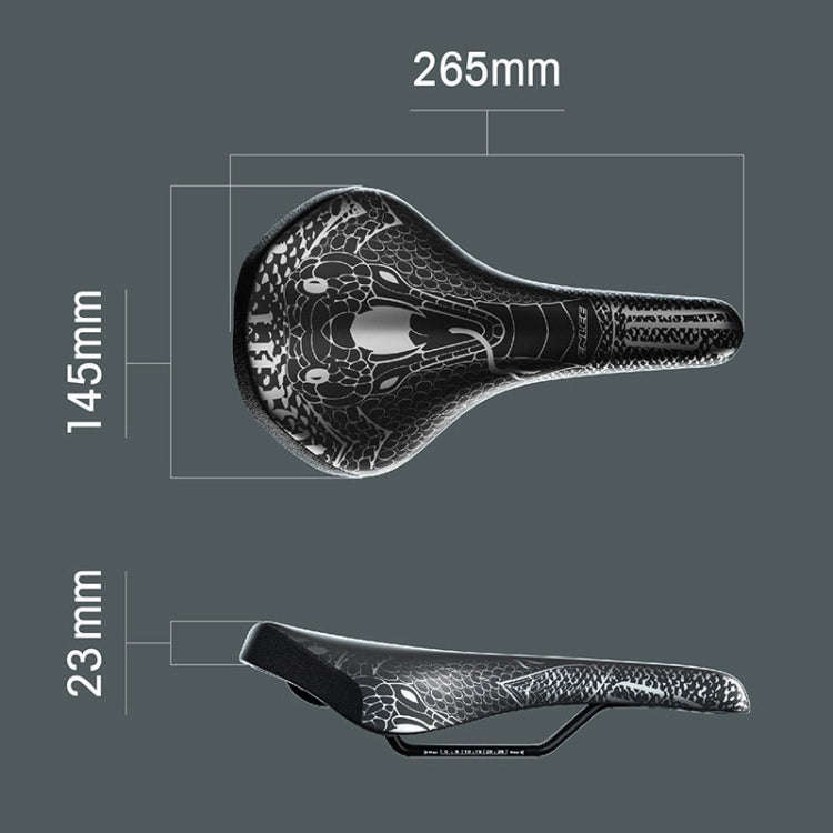 ENLEE ZD-B834 Bicycle Cushion Saddle Mountain Bike Shock Absorbing Seat, Style: Snake Head