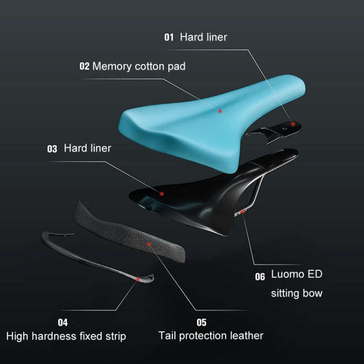 ENLEE ZD-B834 Bicycle Cushion Saddle Mountain Bike Shock Absorbing Seat, Style: Snake Head