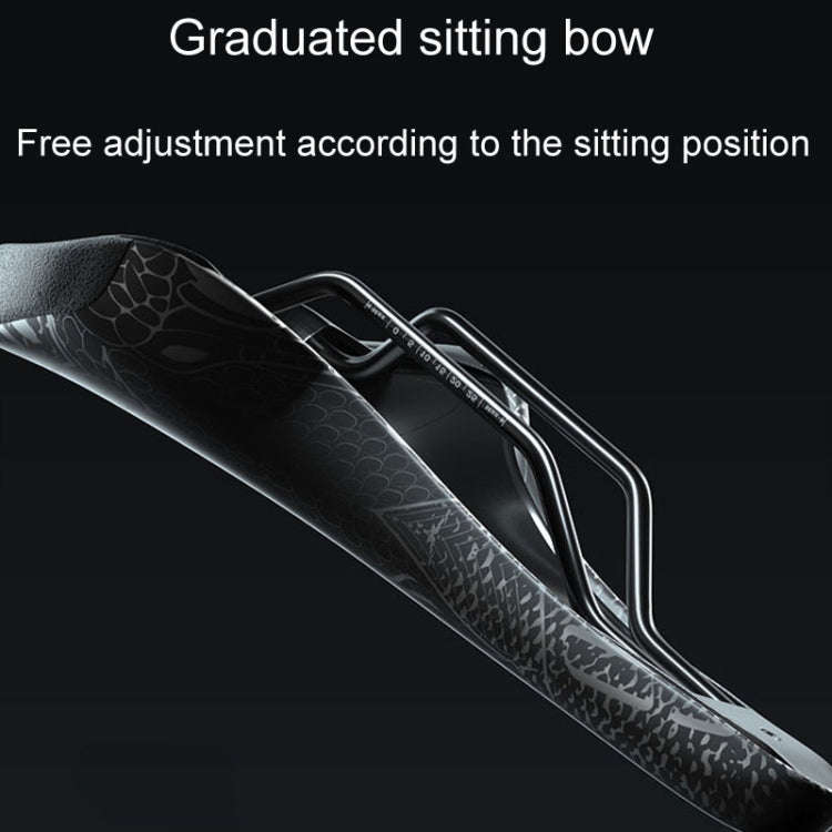 ENLEE ZD-B834 Bicycle Cushion Saddle Mountain Bike Shock Absorbing Seat, Style: Snake Head