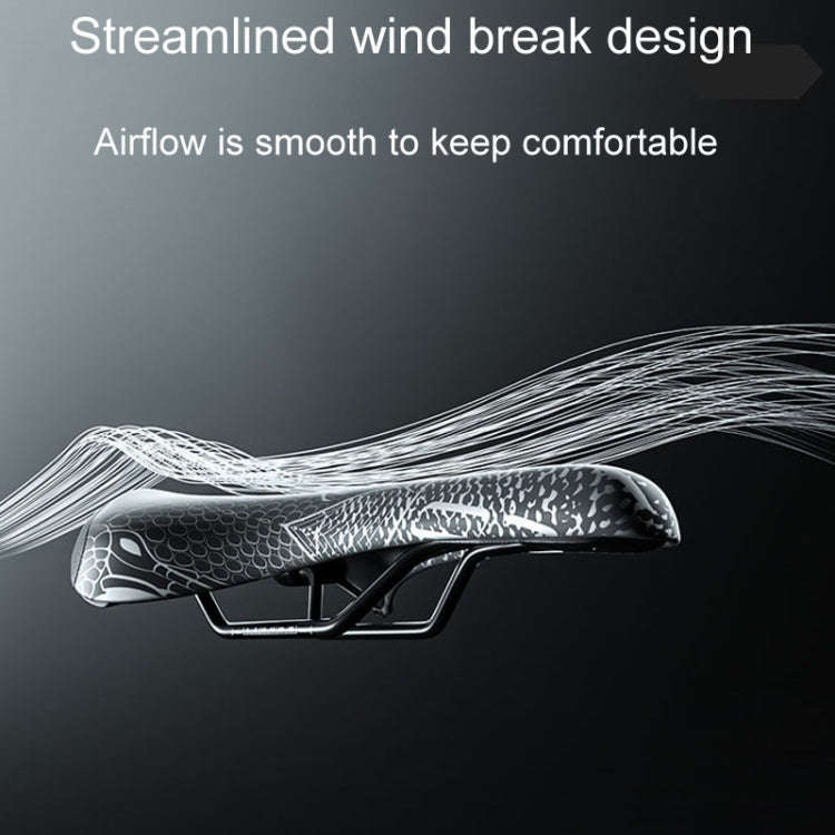 ENLEE ZD-B834 Bicycle Cushion Saddle Mountain Bike Shock Absorbing Seat, Style: Snake Head