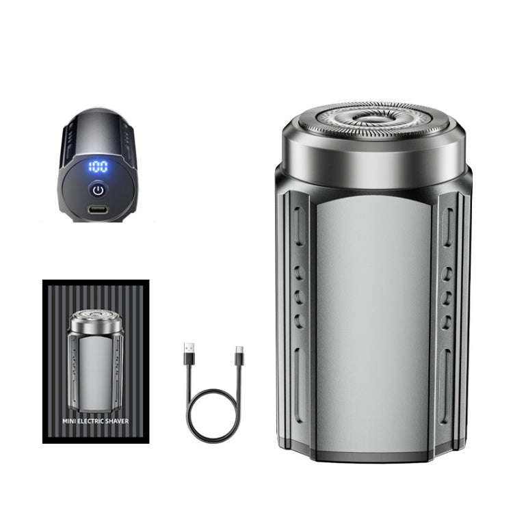 Smart Digital Display Electric Shaver Rechargeable Pocket Razor, Spec: Suspension Knife Net Guncolor