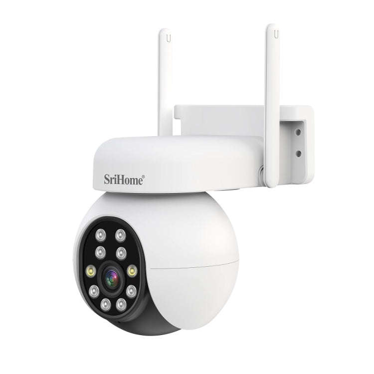 SriHome SH052 Wifi 5MP Wireless PTZ IP AI Auto Tracking Sound&Light Alarm Starlight Color Night V...