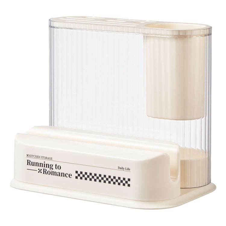 Cream Style Kitchen Storage Rack Knife Holder Chopping Board, Spec: 2 In 1