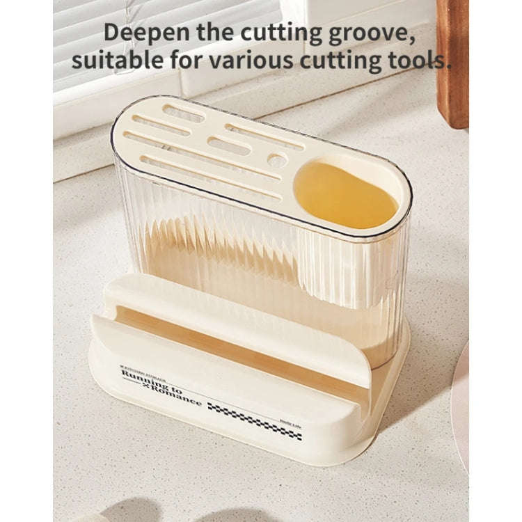 Cream Style Kitchen Storage Rack Knife Holder Chopping Board, Spec: Knife Rack