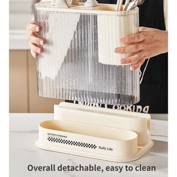 Cream Style Kitchen Storage Rack Knife Holder Chopping Board, Spec: Pot Lid Rack