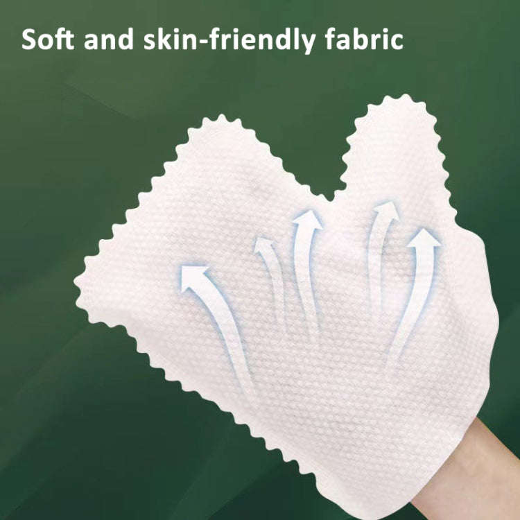 10pcs /Pack Fish Scale Washable Non Woven Mittens Reusable Dust Removal Gloves(White)
