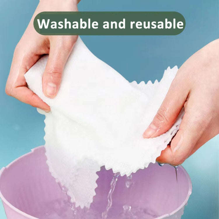 10pcs /Pack Fish Scale Washable Non Woven Mittens Reusable Dust Removal Gloves(White)