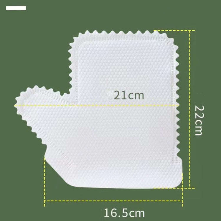 10pcs /Pack Fish Scale Washable Non Woven Mittens Reusable Dust Removal Gloves(White)