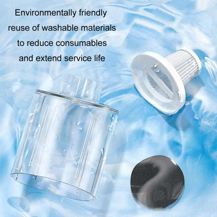 Powerful Portable Wireless Charging Car Vacuum Cleaner, Color: Black