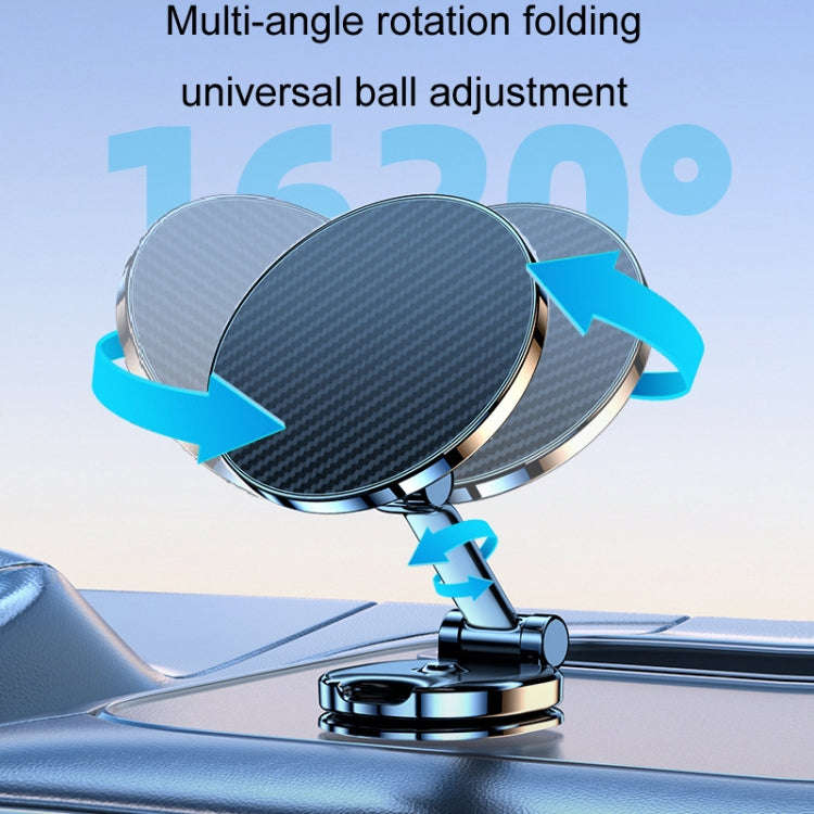 Magnetic Car Mobile Phone Adhesive Folding Navigation Holder(Black)