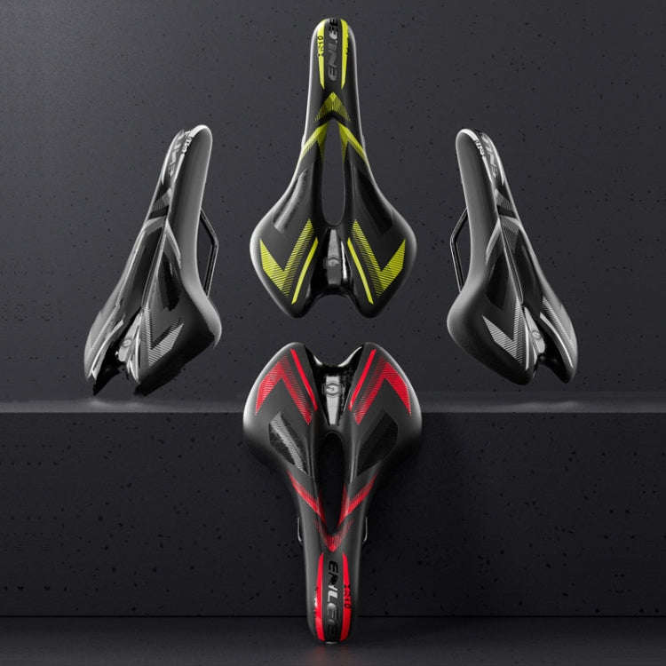 ENLEE E-ZD310 Bicycle Shockproof Cushion Outdoor Cycling Mountain Bike Saddle(Red)