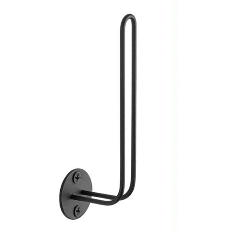 L-Shaped Iron Wire Rack Baseball Cap Storage Stand Wall Mounted Hat Holder(Black)
