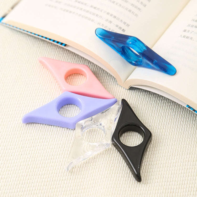 Thumb Bookmark Acrylic Book Holder Support Reading Aids For Students(Black)