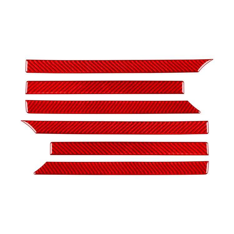 For Mercedes-Benz G-Class W463 6pcs /Set Grille Decorative Sticker(Red)