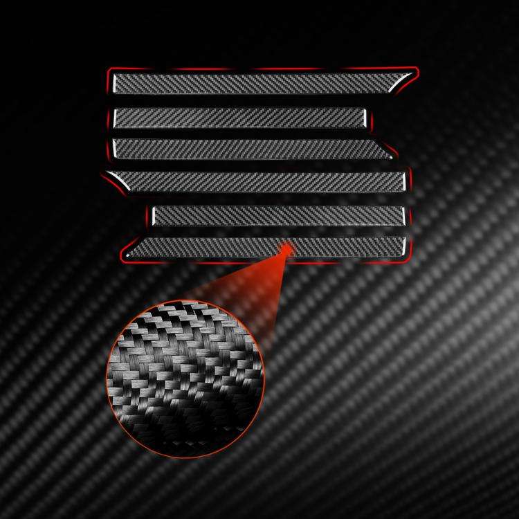 For Mercedes-Benz G-Class W463 6pcs /Set Grille Decorative Sticker(Red)
