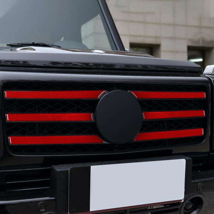 For Mercedes-Benz G-Class W463 6pcs /Set Grille Decorative Sticker(Black)