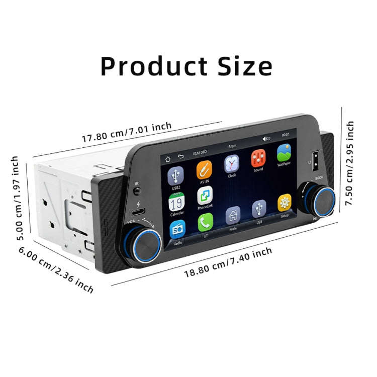 5-Inch Wireless MP5 Car Universal Bluetooth Hands-Free Radio(F152W)