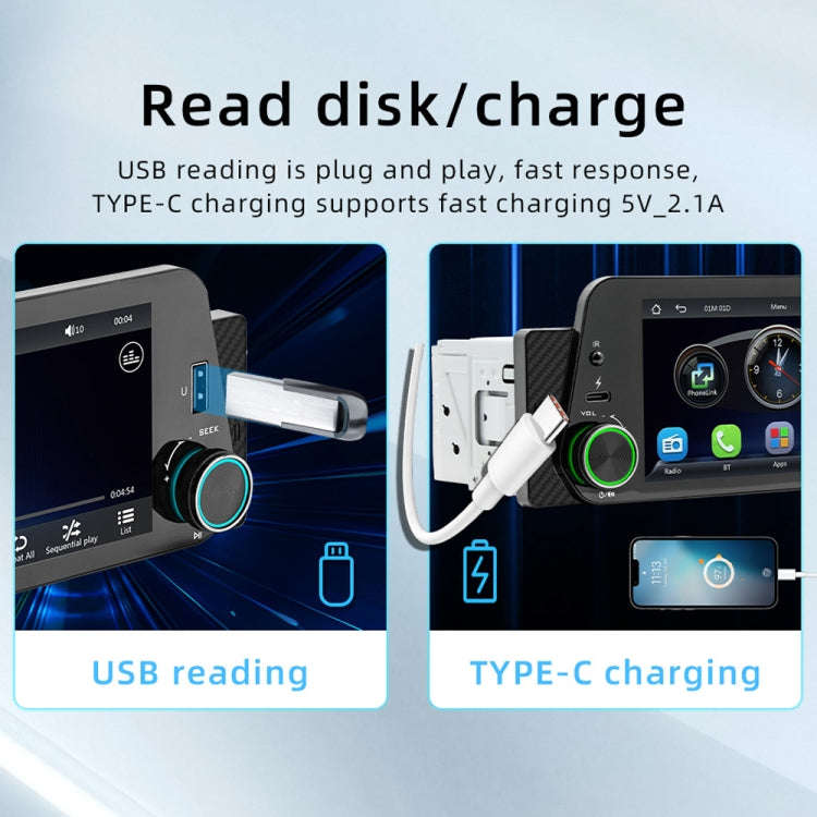 5-Inch Wireless MP5 Car Universal Bluetooth Hands-Free Radio(F152W)