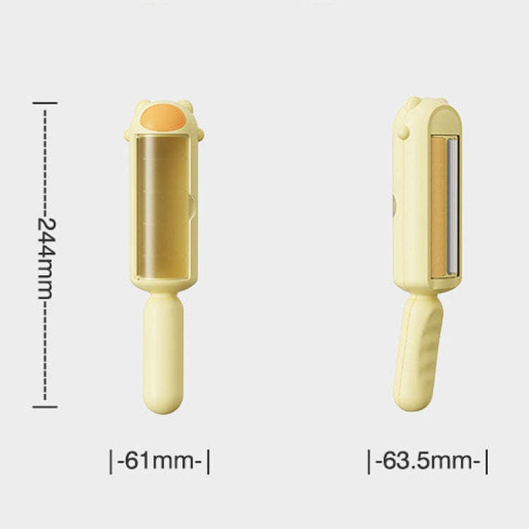 Pet Floating Hair Clothes Bed Sheets Brush Electrostatic Adsorption Hair Remover(Yellow)