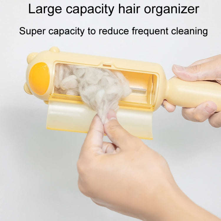 Pet Floating Hair Clothes Bed Sheets Brush Electrostatic Adsorption Hair Remover(Yellow)