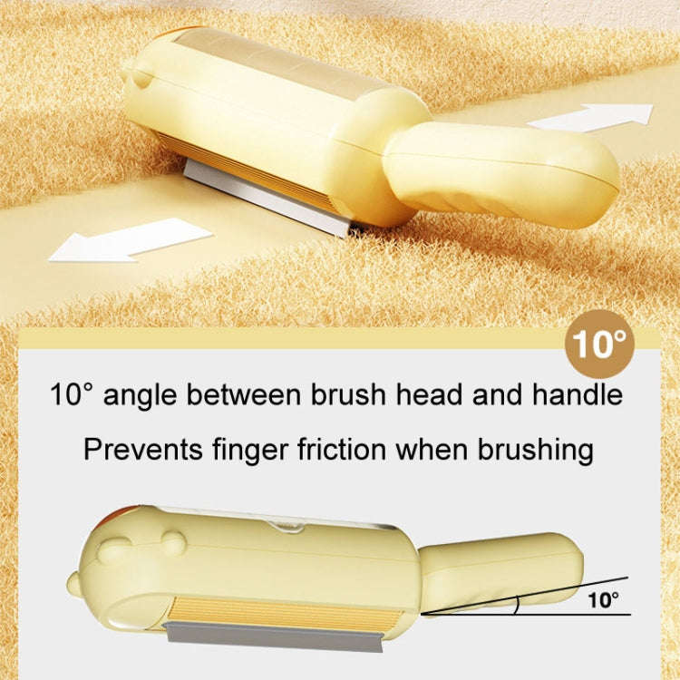 Pet Floating Hair Clothes Bed Sheets Brush Electrostatic Adsorption Hair Remover(Yellow)