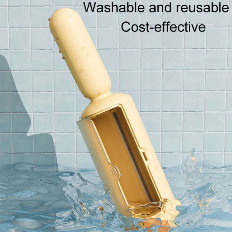 Pet Floating Hair Clothes Bed Sheets Brush Electrostatic Adsorption Hair Remover(Yellow)