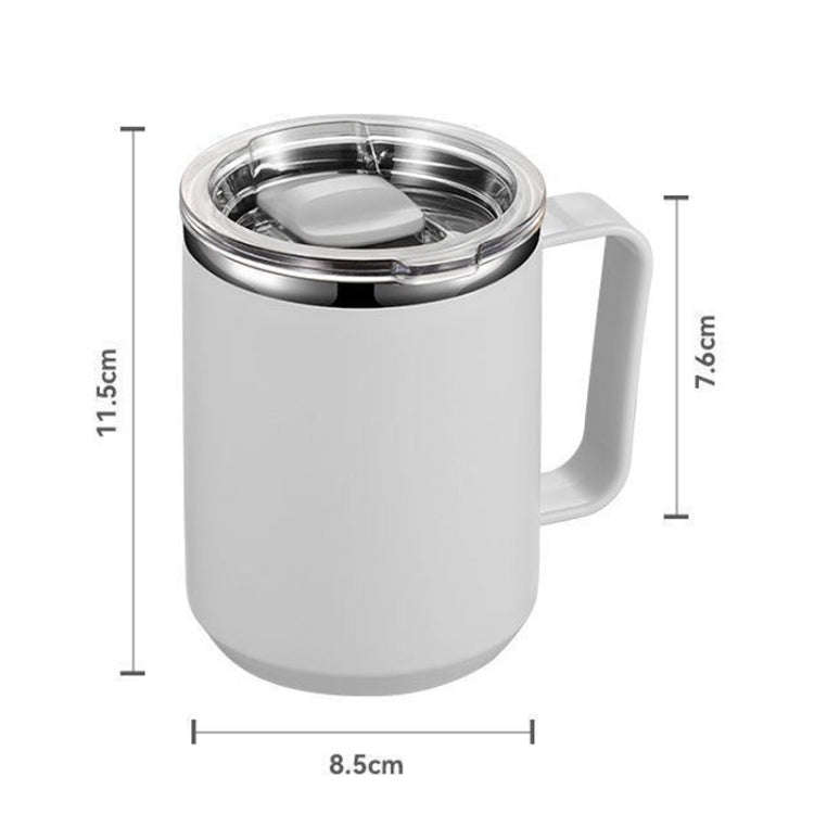 401-500ml 304 Stainless Steel Portable Mug Coffee Cup with Lid Leakproof Thermos Drink Bottle(Blue)