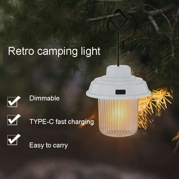 Outdoor LED Camping Light Canopy Hanging Lamp Portable Camping Tent Lights, Style: Charging Model...